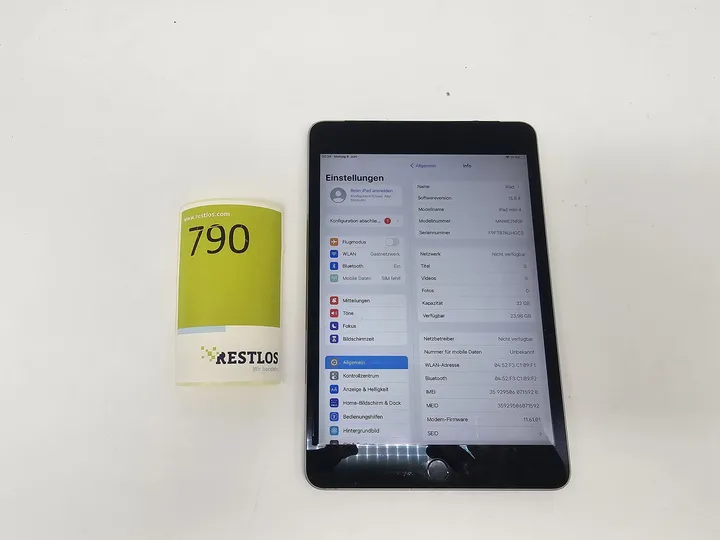 iPad Mini 4 32GB + Simkartenslot